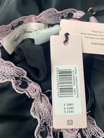 Agent Provocateur Darina Black Pink Silk Slip Medium NWT $1,335