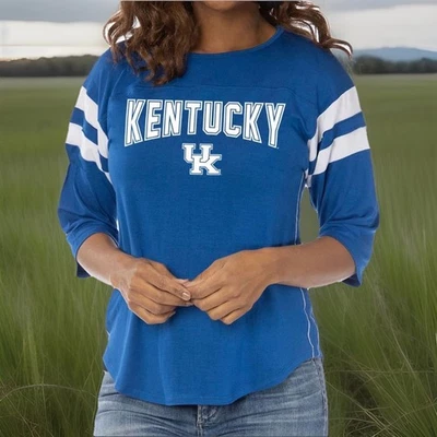 Women's Flying Colors Royal Kentucky Wildcats Abigail Oversized Jersey L - Image 1 of 4