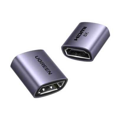 UGREEN HDMI Coupler 2 Pack, 8K@60Hz 2.1 Female to Adapter Grey 