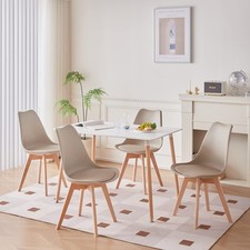 GrandCA HOME Tavolo da Pranzo e 4 Sedie da Pranzo Set da Sala da Pranzo Moderno,