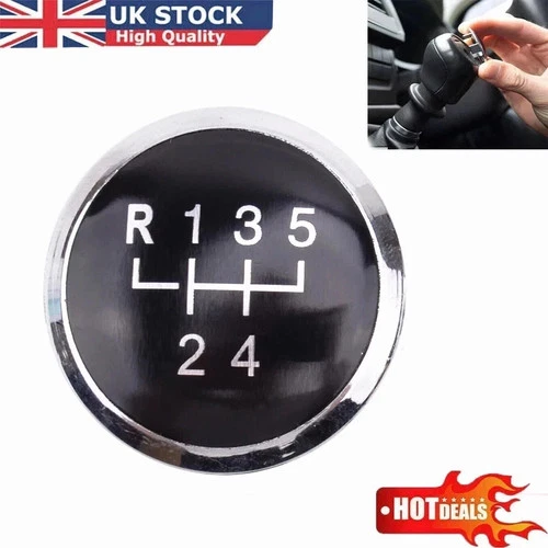 For VW Transporter T5 T5.1 Gear Stick Knob Badge Cover Trim Cap Emblem-5 SPEED.