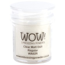 WOW Embossing Powder 15ml-Clear Matte Dull Pack of 4 