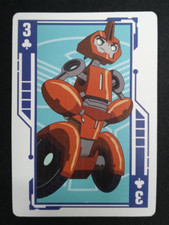 Transformers Robots In Disguise playing card 3 Clubs