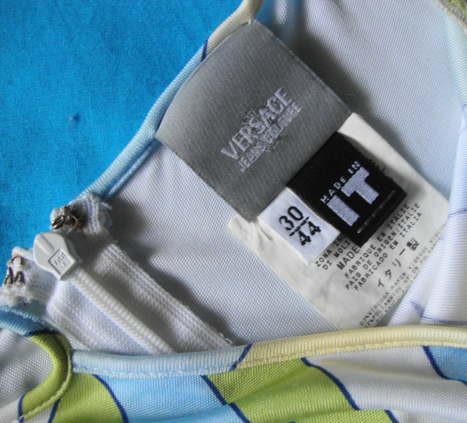 DRESS woman 90's VERSACE JEANS COUTURE made in Italy TG 30 44 circa M Rare