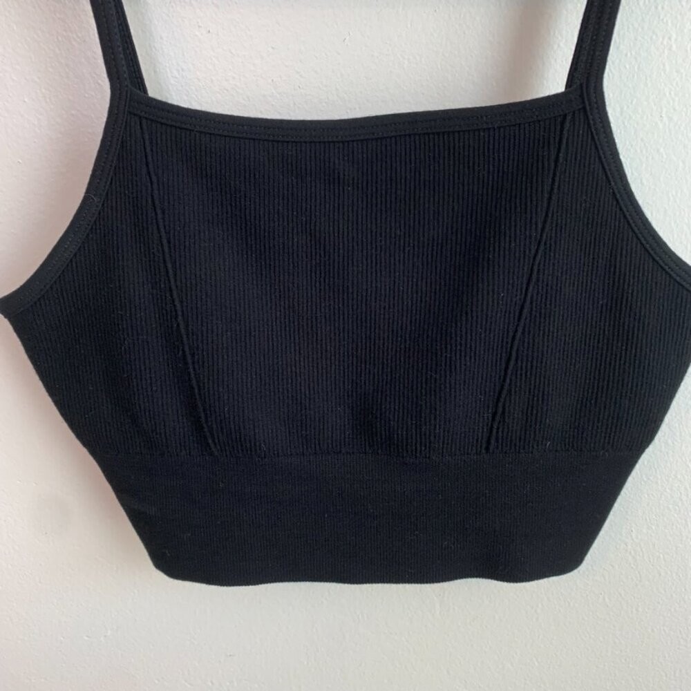 Fabletics Black Cloud Seamless Midi Bralette - image 3