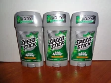 Lot 3 Speed Stick Antiperspirant Deodorant Original Irish Spring 2.7oz 03/2027