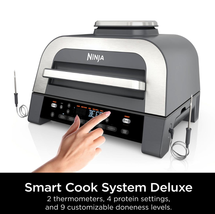 Ninja Foodi Smart XL Indoor Grill & Air Fryer DG651 with Cooking Pot eBay