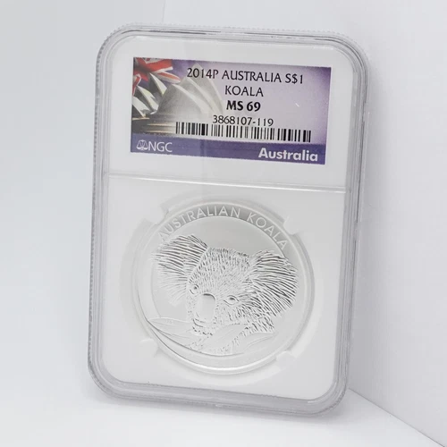 2014 P Australia Koala 1 Oz. Silver $1 Dollar Coin - NGC MS 69