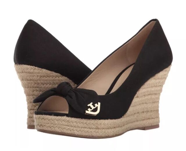 black wedge espadrilles closed toe