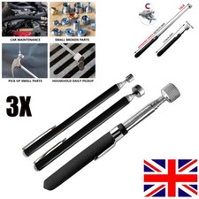 3-PACK Telescopic Magnetic Pick Up 2/5/10Lb Lift 610/620/660mm Long Reach Tools