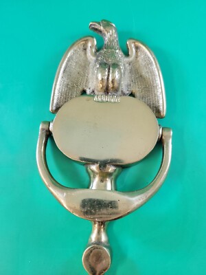 Vintage Brass Door Knocker Spread Eagle 1LBS. 4'' X 8''