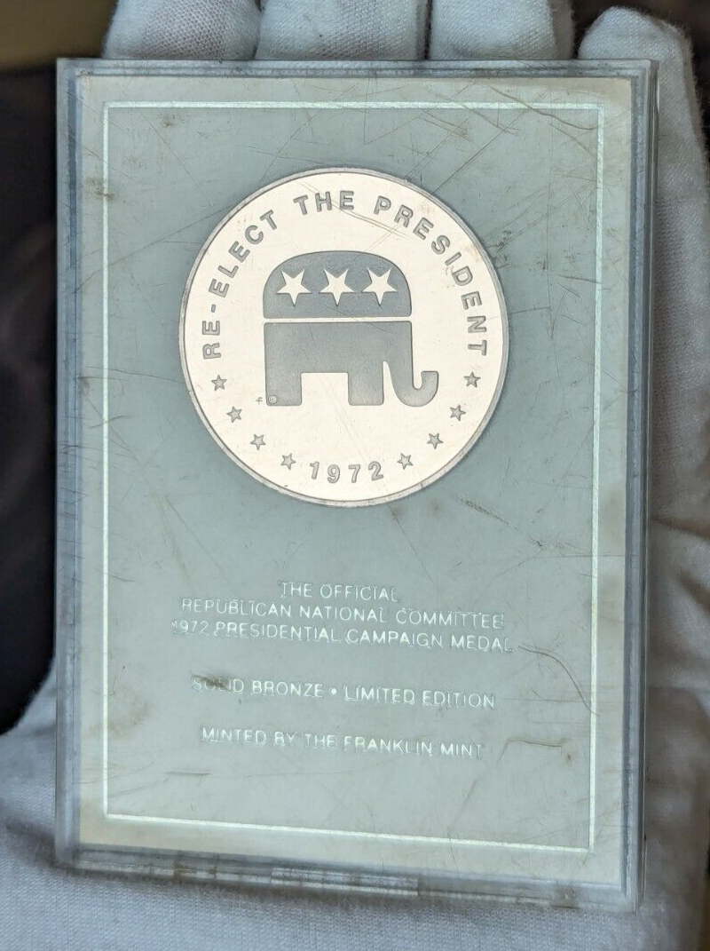1972 Richard Nixon Bronze Medal - Republican National Committee | eBay