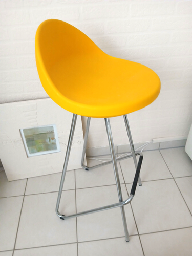Design Barhocker Midj Roberto Foschia Bügelhocker Yellow bar stool - Bild 3 von 10