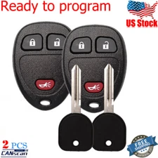 2 for 2007-2013 GMC Sierra Chevrolet Silverado 1500 2500 Remote Fob+Key OUC60270