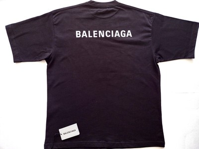 BALENCIAGA MENS BLACK OVERSIZED T-SHIRT 