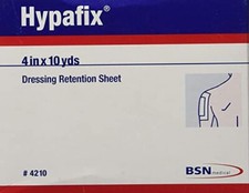 Hoja de retención de apósito BSN 4210 Hypafix 4 pulgadas x 10 yardas. (1 rollo)