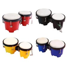 4inch 5inch Bongo Drum Set Tuning African Hand Drum for Children Adults Kids