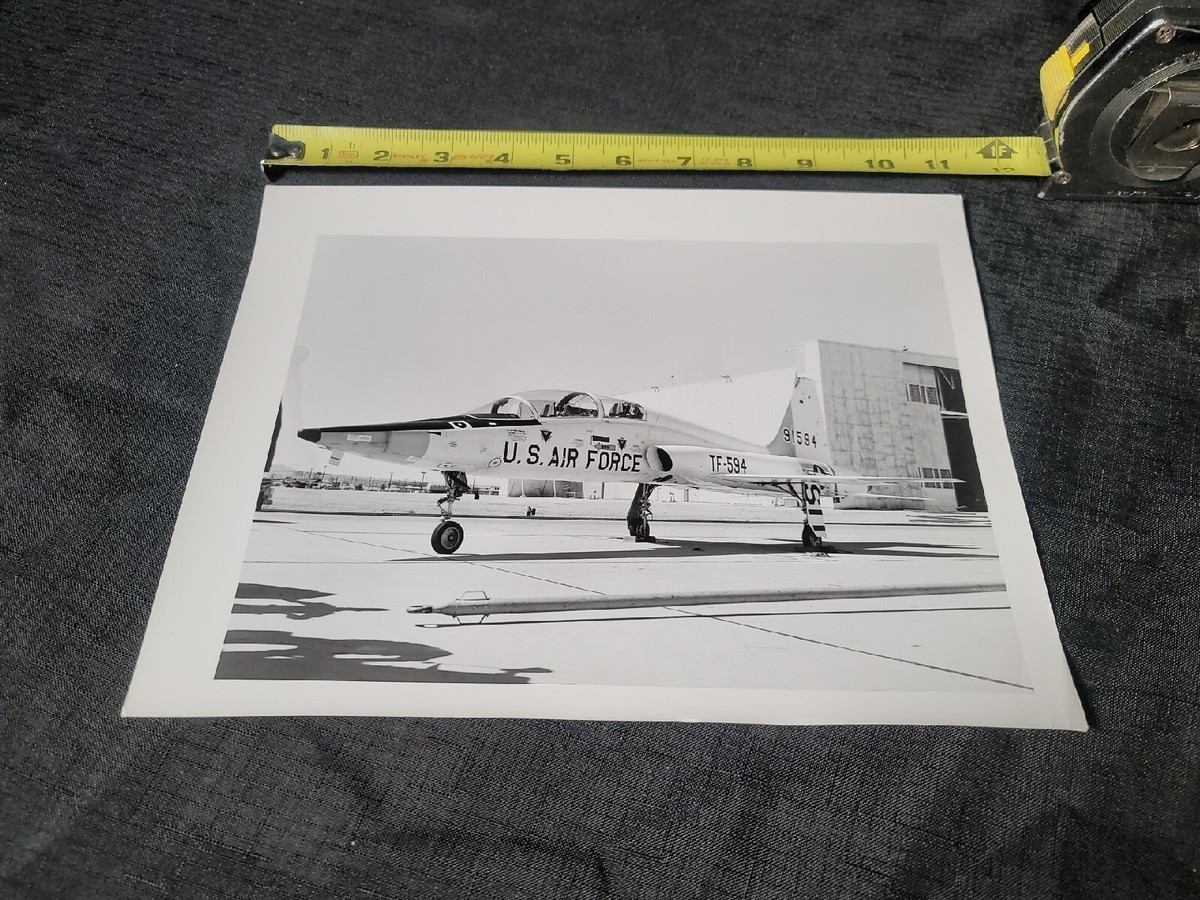 USAF T-38A Talon B&W Photograph Northrop CRF TF-594 91594 Trainer