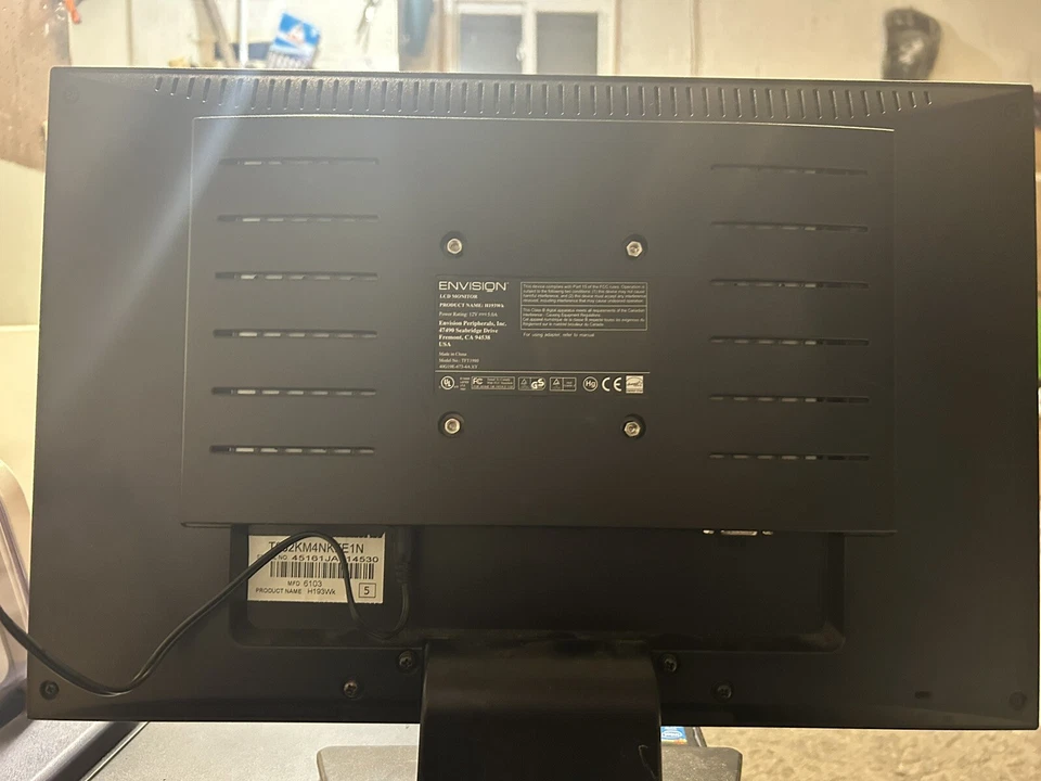 ENVISION 19" Professional Series, TFT LCD WXGA+ 8 ms 1440 x 900 D-Sub H193Wk - Image 2 of 4