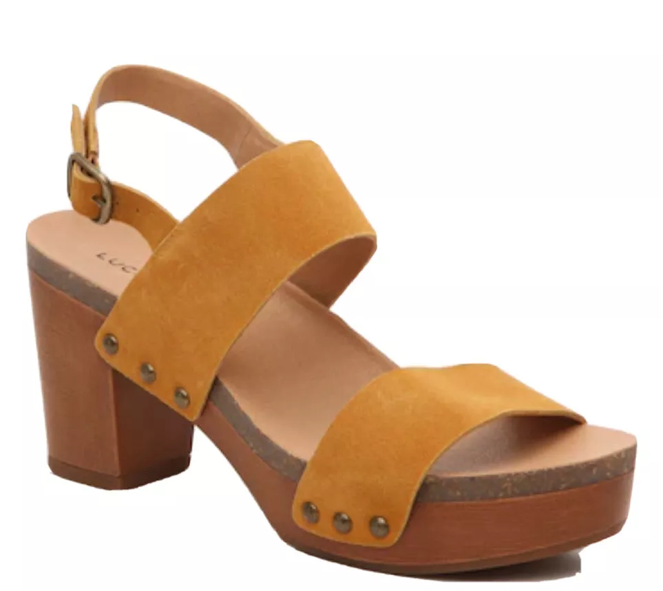 Lucky brand yellow sandals sale