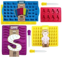 Ultimate Candy Mold Gift Set By The Modern Gummy - Make Gummy Bears, Worms, Ultimate Candy Mold Gift Set By The Modern Gummy - Make Gummy Bears, Worms,