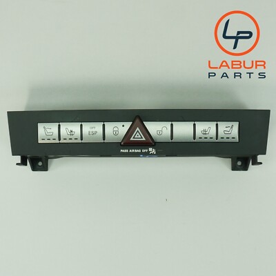 R171 05-08 Mercedes SLK Class Dash Center Hazard Light Door Lock Switch Panel