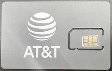10 Pack AT&T 5G SIM Card - Triple cut card - Post & Prepaid - Brand New - 6821B