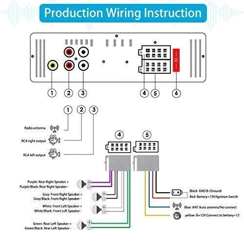 Autoradio télécommande , radio voiture avec télécommande MP 3 , WMA, USB, AM/FM - Imagen 5 de 7