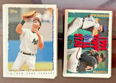1995 Topps Baseball Singles (#251-660) + FINEST + Inserts: U Pick! 50 Cent Ship!