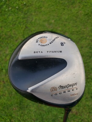 MacGregor Tourney VIP Driver 8 340cc V-cavity Flex Stiff Graphite Staff RH
