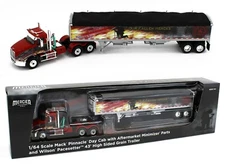 DCP 1:64 *MERCIER TRANSPORT FALLEN HEROES* Mack Pinnacle & Wilson Grain Trailer