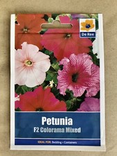 De Ree Petuna Flower Seeds F2 Colorama Mxd Bedding Containers Multicolor Avg 600