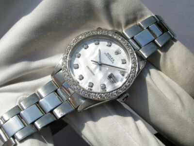 Rolex Precision from 1973 6694 Stahl Steel Diamonds MOP from USA Las Vegas - Bild 1 von 4