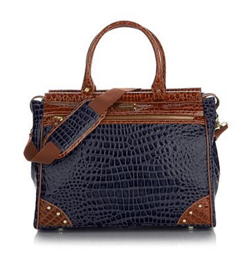Samantha Brown Croco-Embossed Dowel 