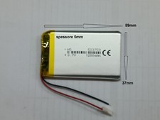 Batterie LiPo 3.7v 1200mha per dispositivi elettronici GPS,BLUETOOTH,LAMPADA LED