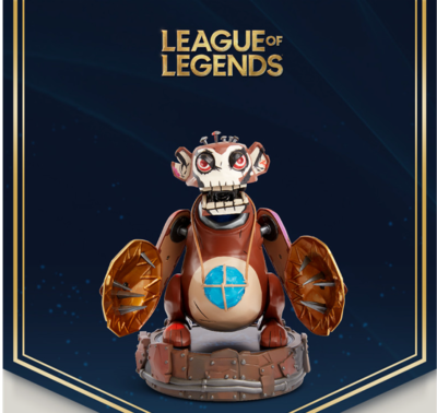 ゲームキャラクター POWDER'S WIND UP MONKEY leagueoflegends LoL League of Legends Powder's Wind Up Monkey Riot Games