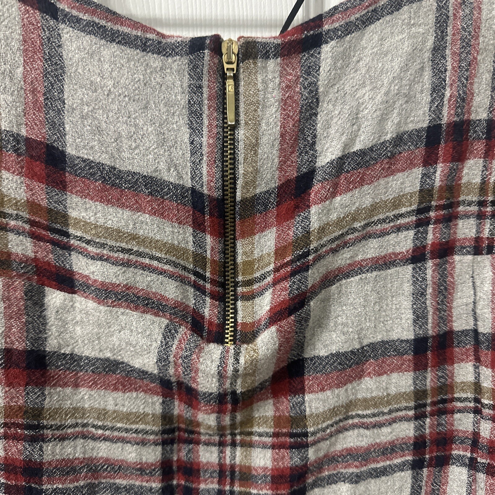 Zara Basic Collection Plaid Ruffle Crop Blouse Wo… - image 8