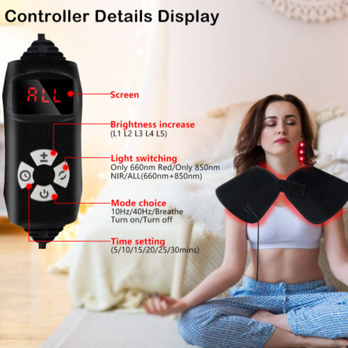 Mantón de terapia de luz roja lámpara de terapia infrarroja chal de curación infrarroja yuy - Imagen 7 de 14
