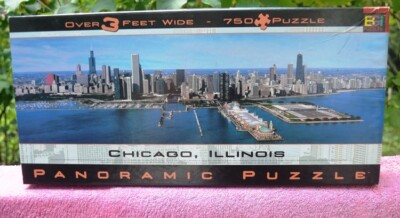 100% COMP. BUFFALO GAMES PANORAMIC 750 PIECE JIGSAW-CHICAGO