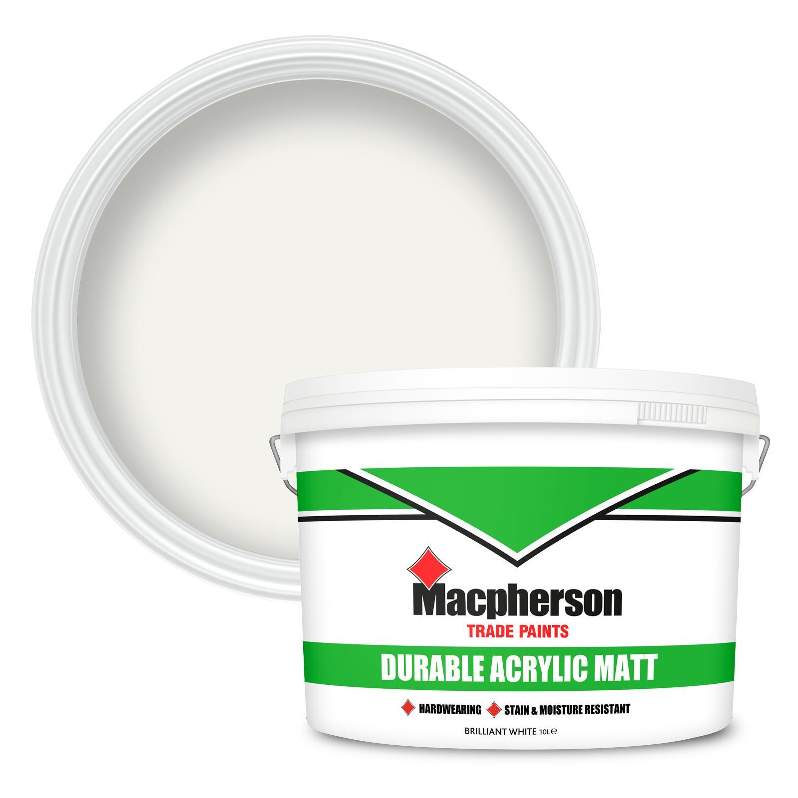 MACPHERSON DURABLE MATT BRILLIANT WHITE 10L