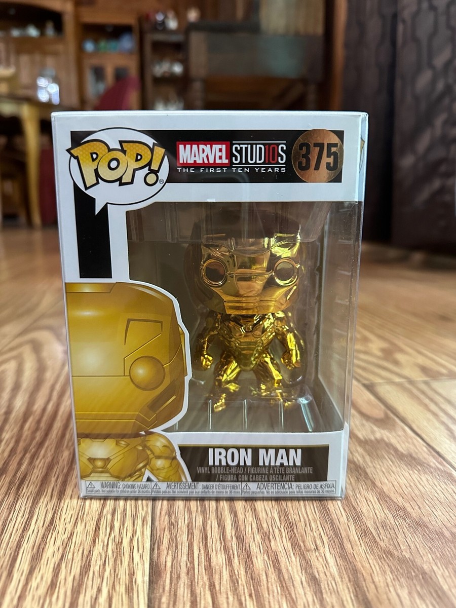 MARVEL STUDIOS 1OTH ANNIVERSARY IRON MAN GOLD CHROME POP VINYL