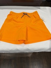 Old Navy Orange boys bathing suit with Navy Drawstring