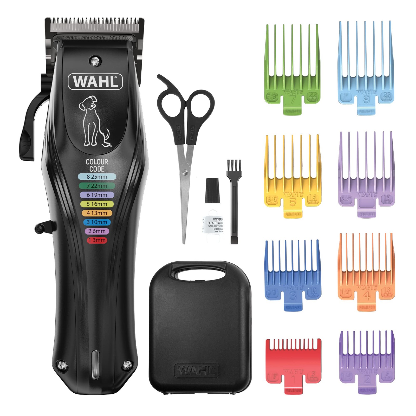 Wahl Colour Pro Rechargeable Pet Clipper – Cord/Cordless Dog Grooming Kit with