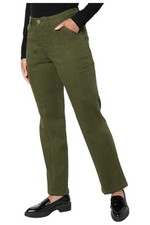 Belle by Kim Gravel Women's TripleLuxe Cargo Jean Olive