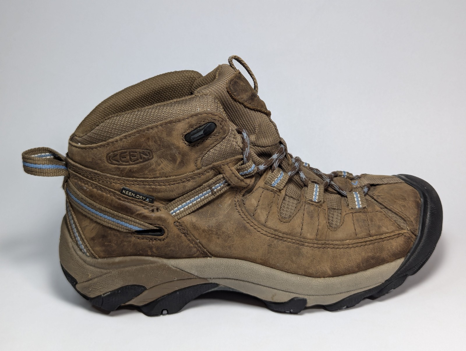 Stivali da trekking Keen Targhee II donna taglia 7 5 pelle marrone impermeabili 5217 SBFS