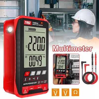 Multimeter Ohmmeter Voltmeter Digital Display Auto Range Test Volt Tester AC DC - Image 1 of 4