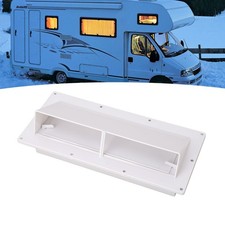 (White)Exhaust Vent Cover Damper Lockable ABS Vent Cover Automatic For Home