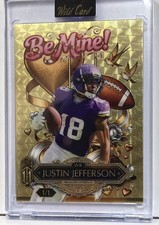 2026 Wild Card Sweets Justin Jefferson TRUE 1/1 Be Mine Sweet Gold Vinyl 🔥