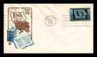 US COVER IOWA STATEHOOD CENTENNIAL FDC SCOTT 942 BI-COLOR CRAFT CACHET
