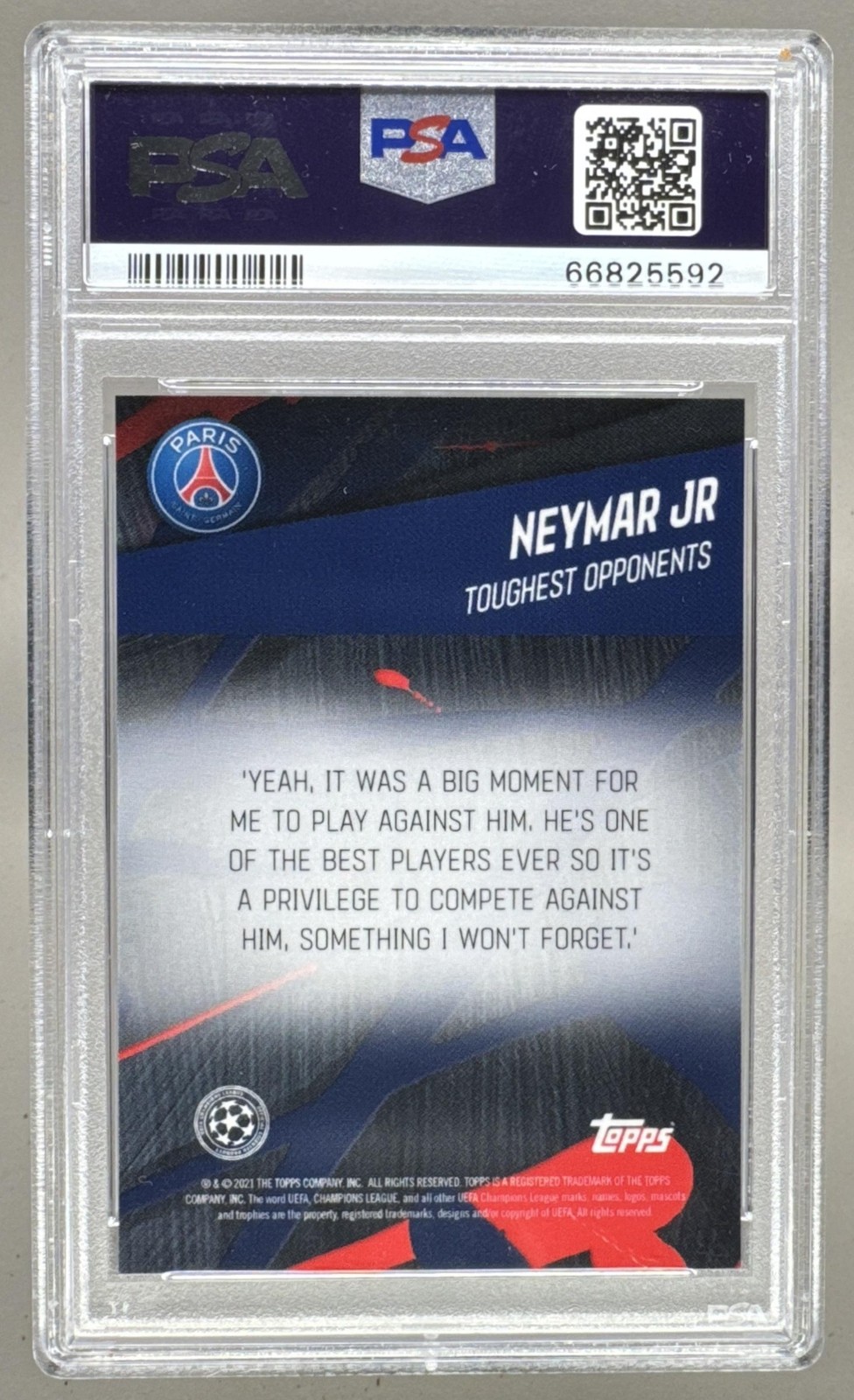 5592 Neymar Jr 2021 Topps Giovanni Reyna American Dream UEFA PSA 10 view 2